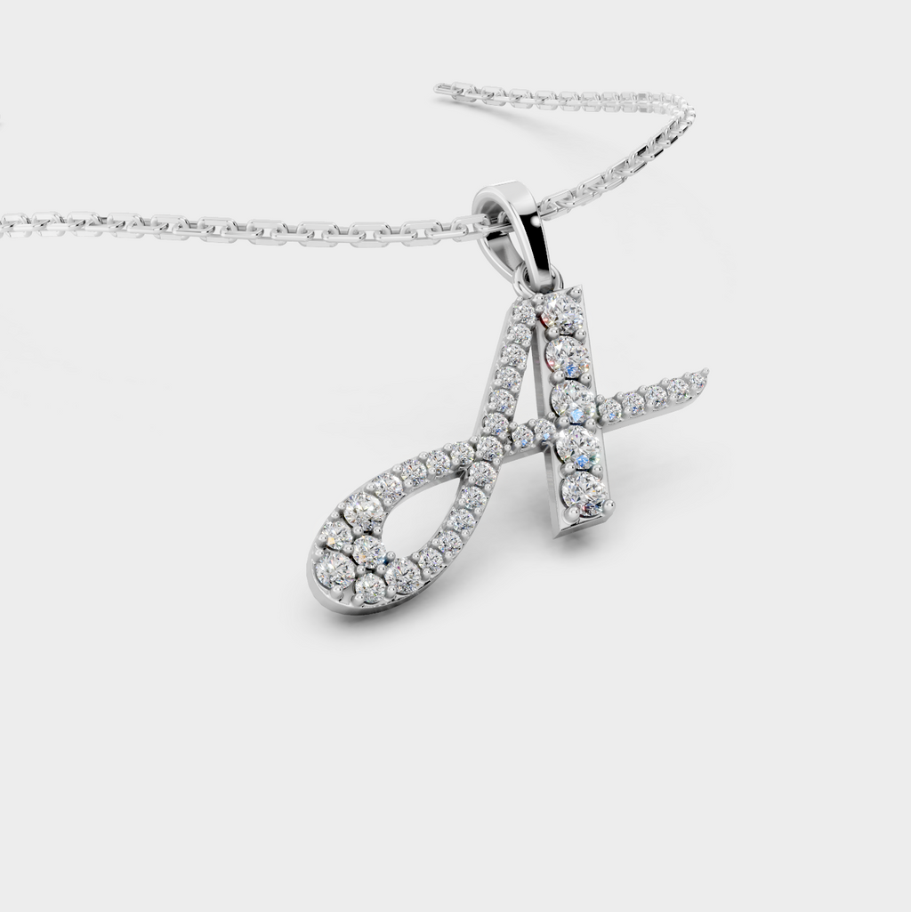 Necklace With An A Initial (Gold)