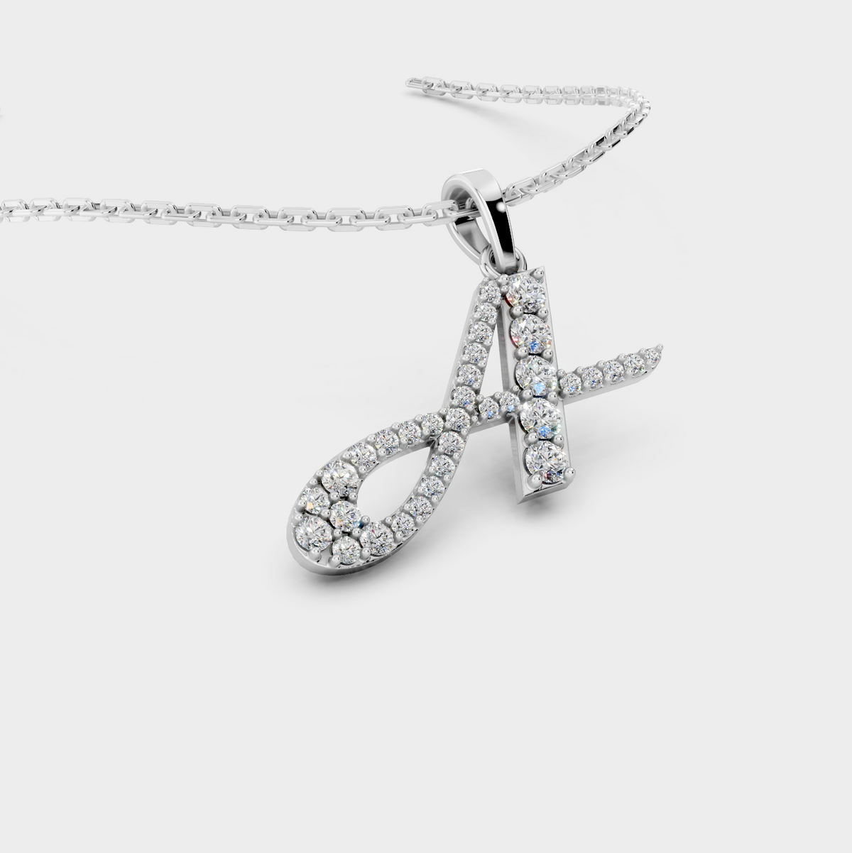 Necklace With An A Initial (Gold)