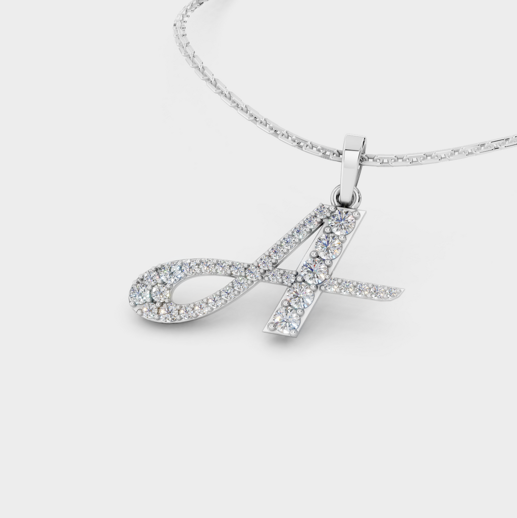 Necklace With An A Initial (Gold)