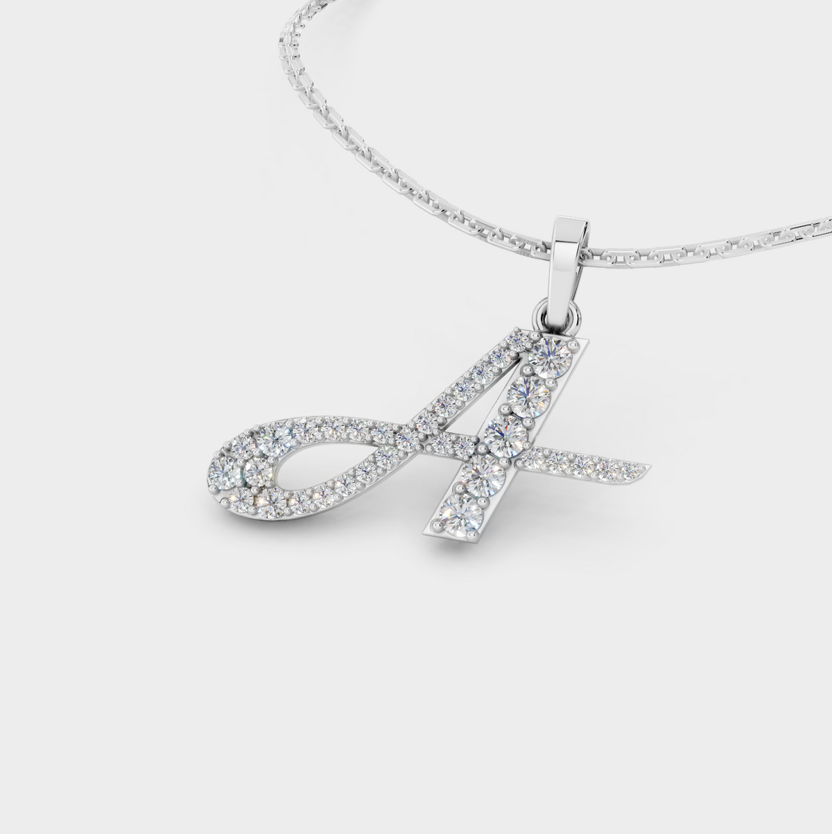 Necklace With An A Initial (Gold)