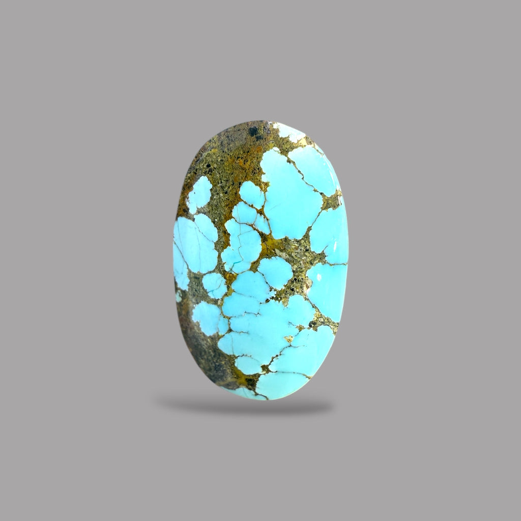 Buy Feroza Stone Oval Cabochon 13.59 Carats 20.50 x 13 x 8 mm From Iran