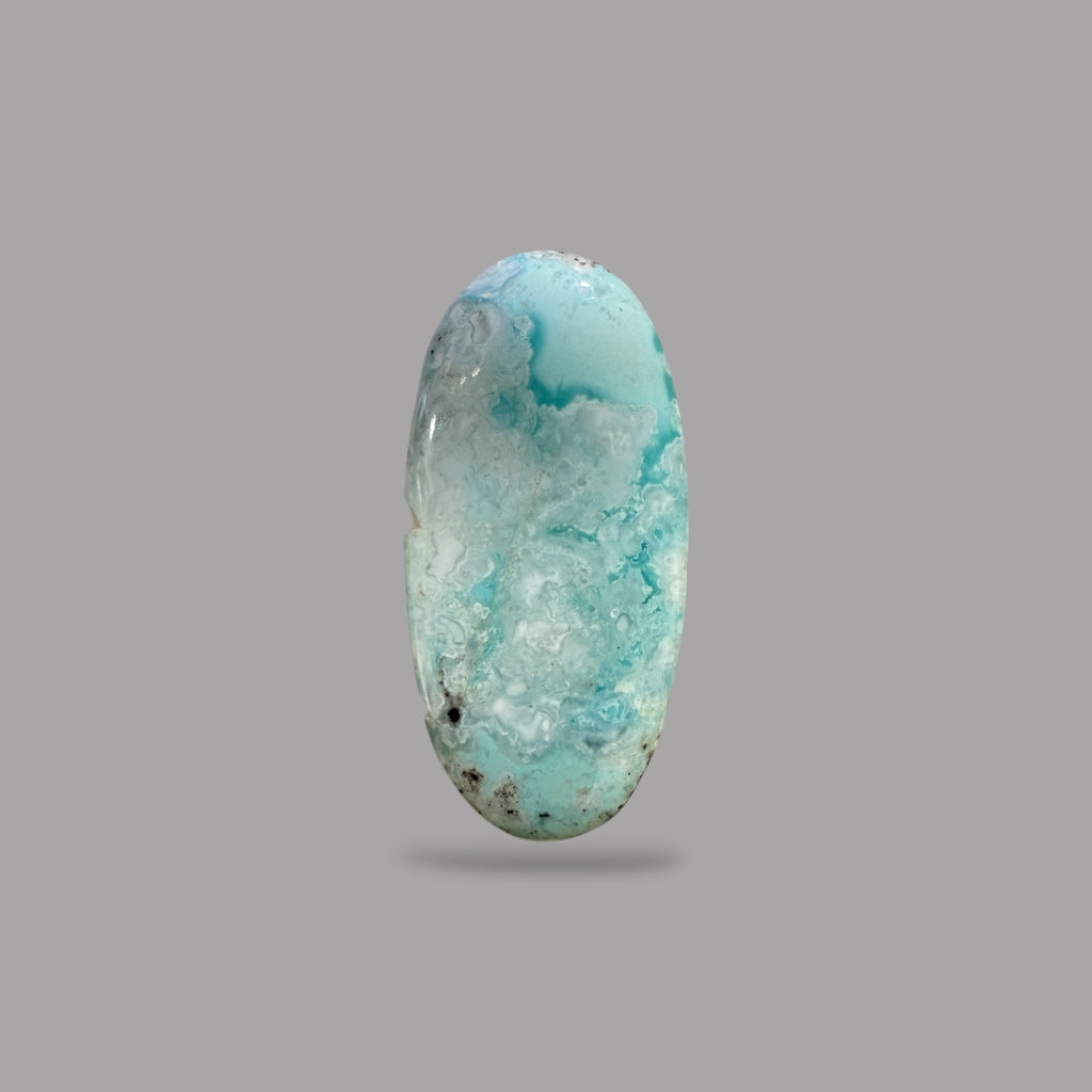Nishapuri Feroza (Turquoise) Oval Cabochon 14.02 Carats  24.88 x 12.02 x 5.77 mm From Iran