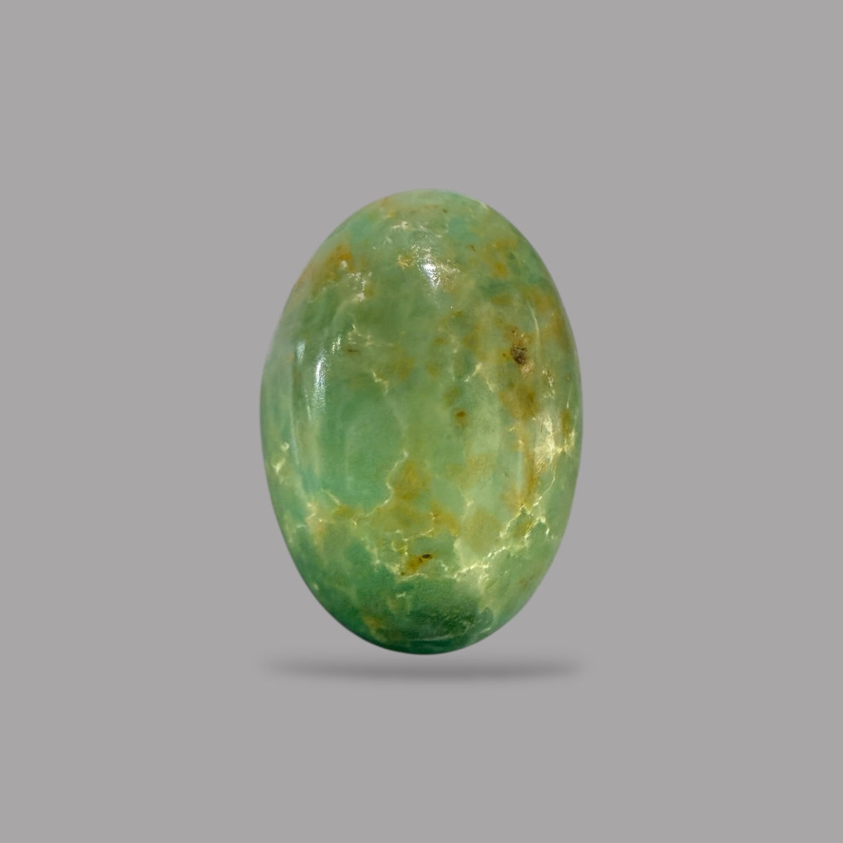 Nishapuri Feroza (Turquoise) Oval Cabochon 14.87 Carats  21.45 x 15.28 x 7.33 mm From Iran