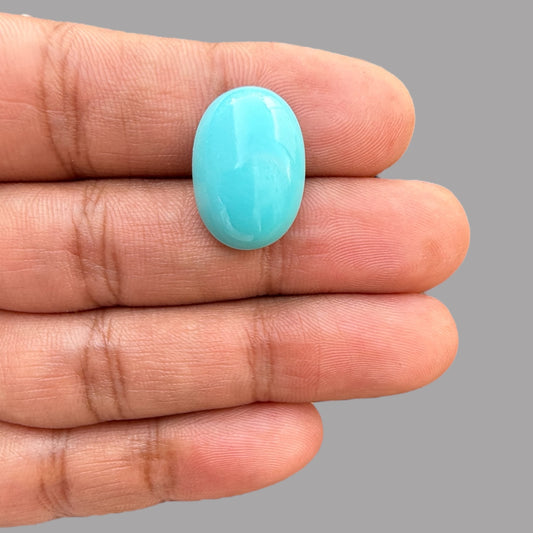 Buy Turquoise Stone Oval Cabochon 16.28 Carats 19.5 x 13.70 x 8 mm From Iran