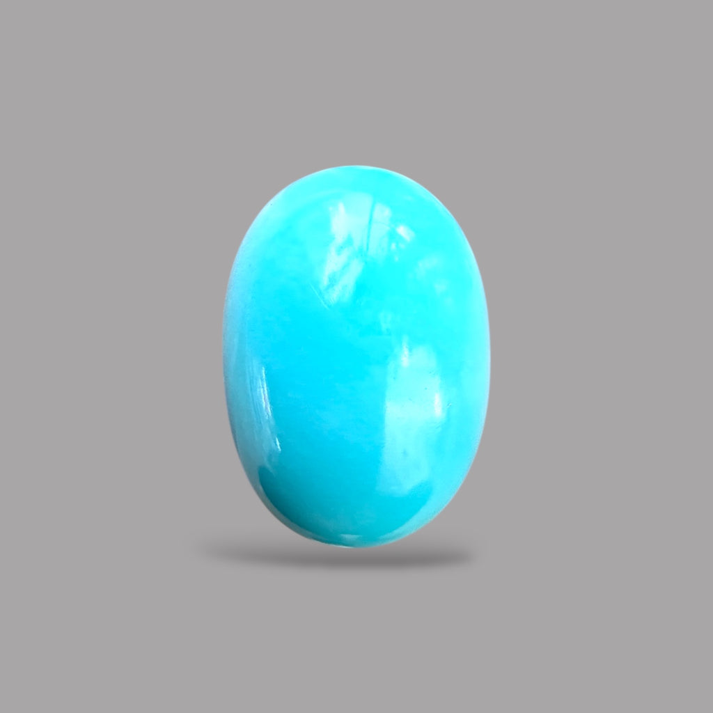 Buy Turquoise Stone Oval Cabochon 16.28 Carats 19.5 x 13.70 x 8 mm From Iran