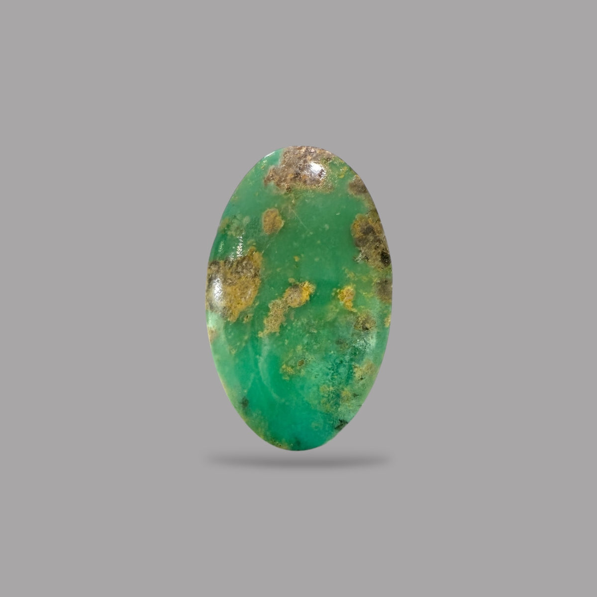 Nishapuri Feroza (Turquoise) Oval Cabochon 17.12 Carats  23.48 x 14.39 x 7.97 mm  From Iran