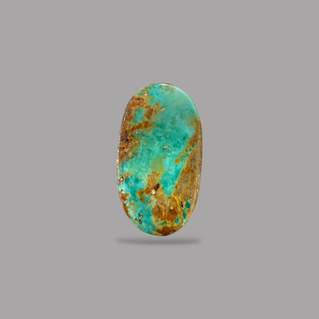 Nishapuri Feroza (Turquoise) Oval Cabochon 19.35 Carats  25.80 x 14.69 x 6.52 mm From Iran