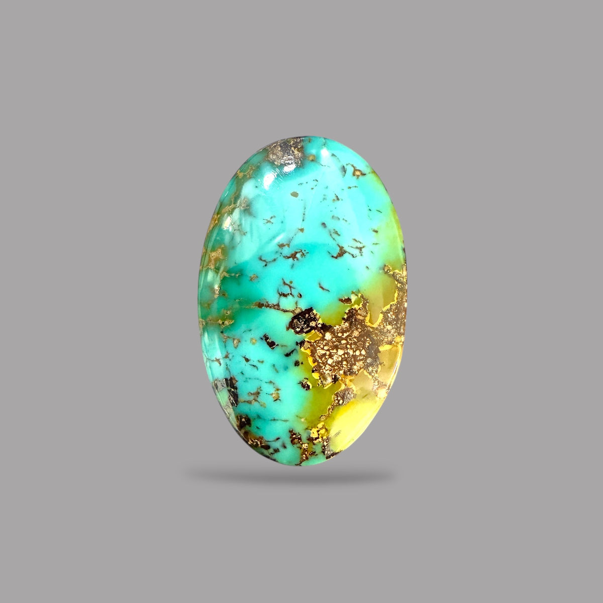 Nishapuri Feroza (Turquoise) Oval Cabochon 19.99 Carats  22.80 x 14.44 x 7.76 mm From Iran