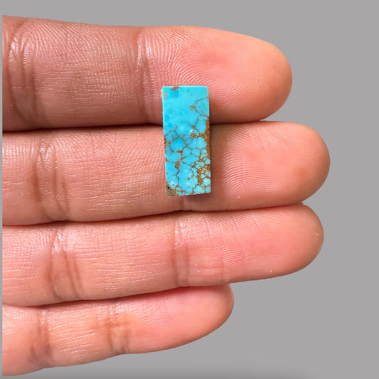 Nishapuri Feroza (Turquoise) Rectangular Cabochon 4.79 Carats & 17.97x7.50x3.40mm Size From Iran