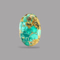 Nishapuri Feroza (Turquoise) Oval Cabochon 5.32 Carats  14.40 x 9.65 x 5.38 mm  From Iran