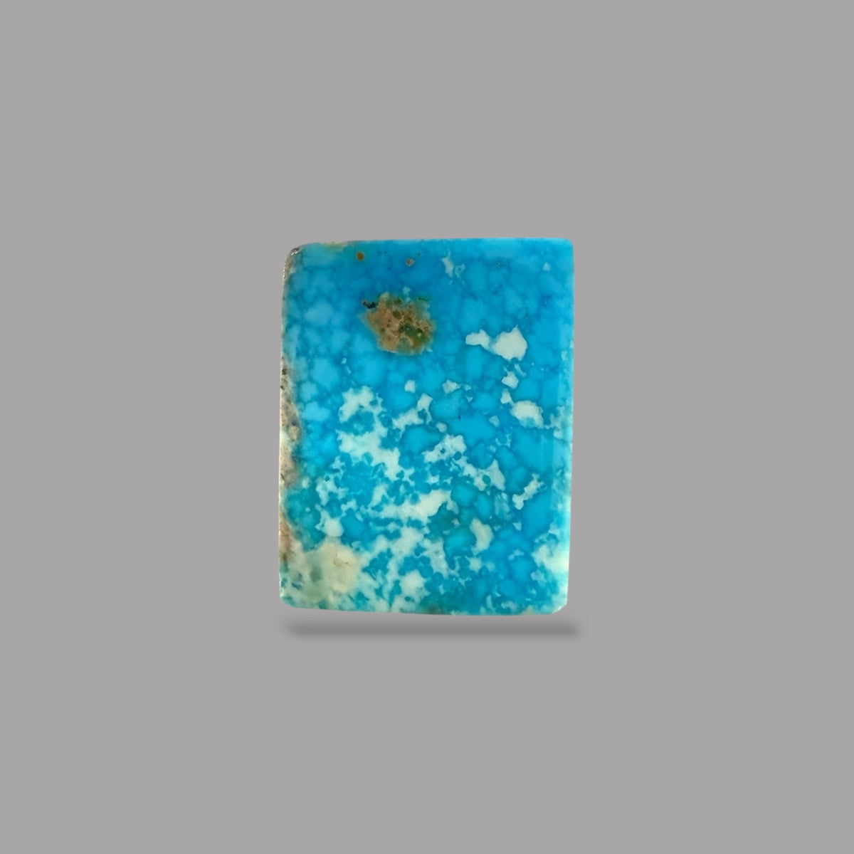 Nishapuri Feroza (Turquoise) Rectangle Cabochon 7.88 Carats  14.28 x 11.18 x 5.30 mm From Iran