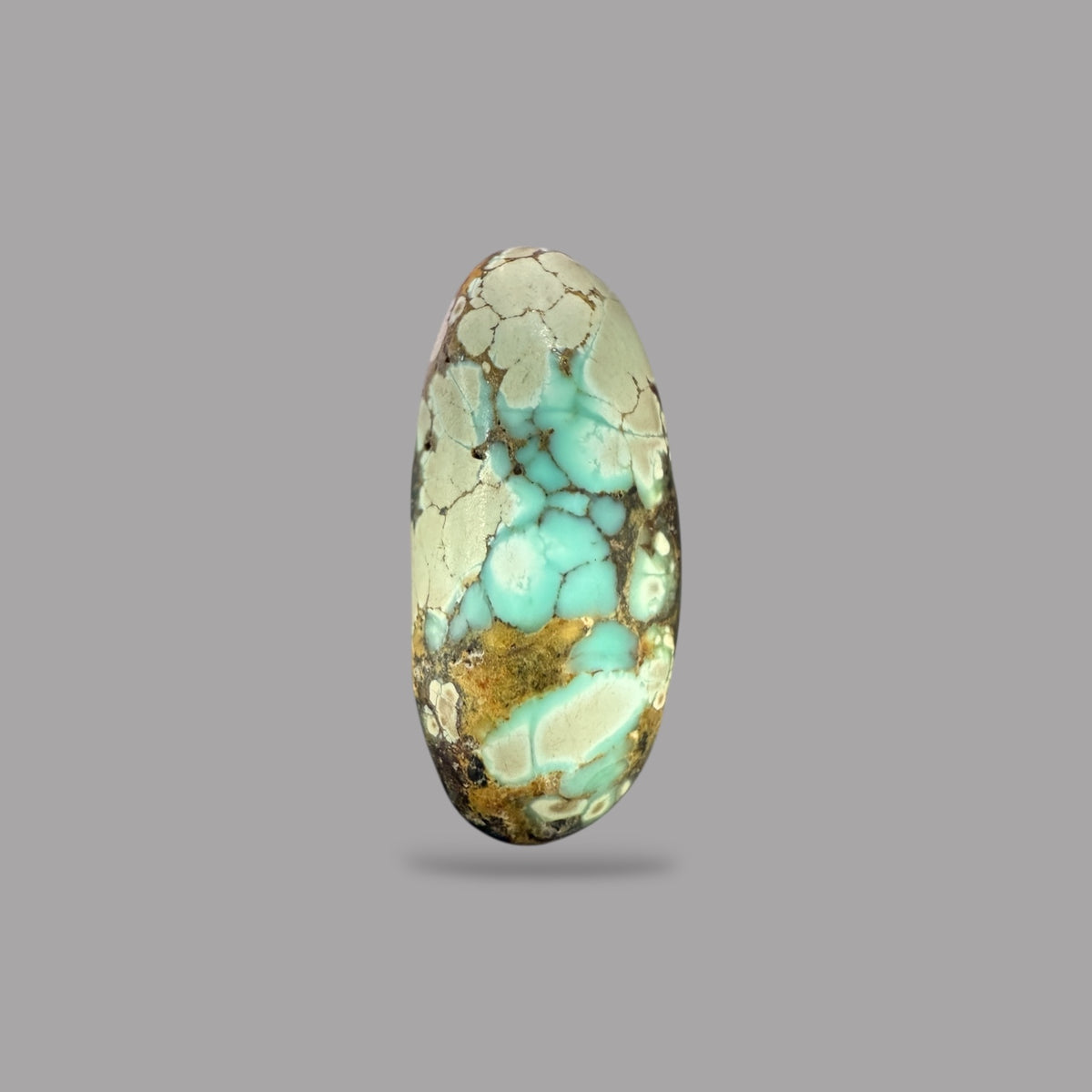 Nishapuri Feroza (Turquoise) Oval Cabochon 9.38 Carats  24.03 x 11.04 x 6.54 mm From Iran