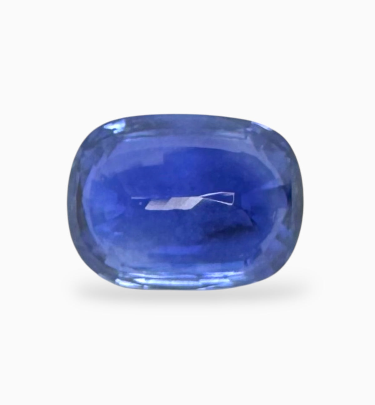 No Heat 100 % Natural Blue Sapphire Precious Stone 5.08 Carats  Cushion Cut 10.94 x 8.13 x 5.87 mm IGI Certified