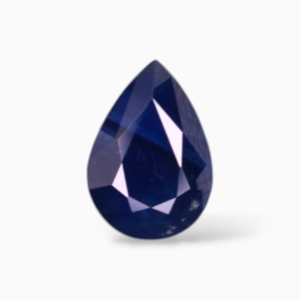On Sale Blue Sapphire in Pear Shape 0.78 Carats 7x4.8mm Size