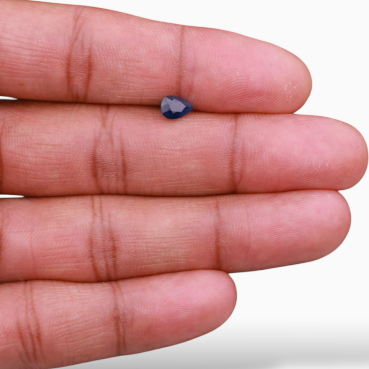 On Sale Blue Sapphire in Pear Shape 0.92 Carats 7x5mm Size