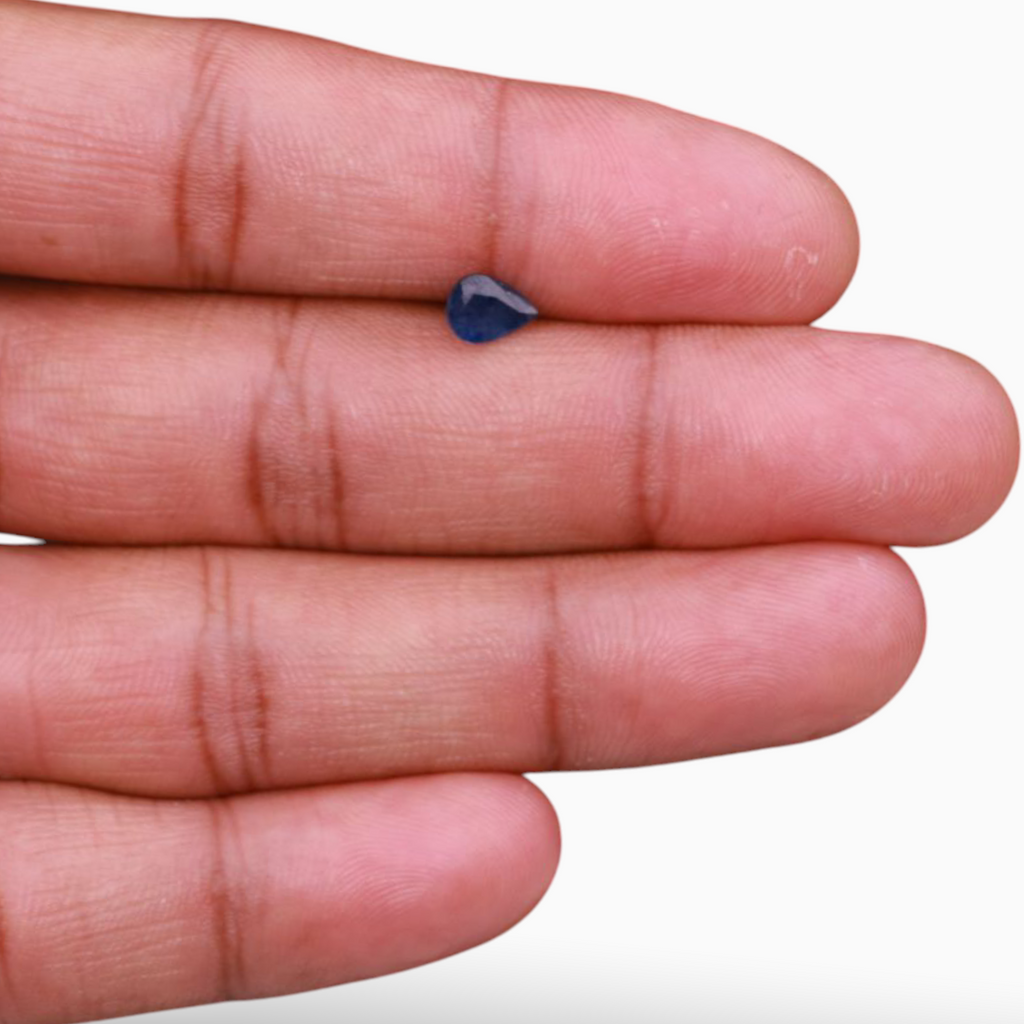 On Sale Blue Sapphire in Pear Shape 1.01 Carats 7.1x5mm Size