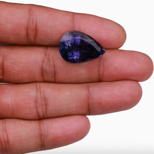 On Sale Iolite in Pear Shape 21.91 Carats 23.1x15.7mm Size