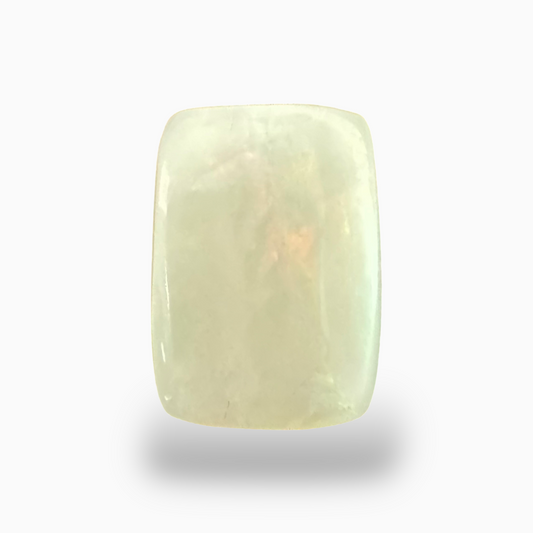 Natural Australian White Opal Stone 14.09  Carats Square Cabochon Shape Size 18X13mm