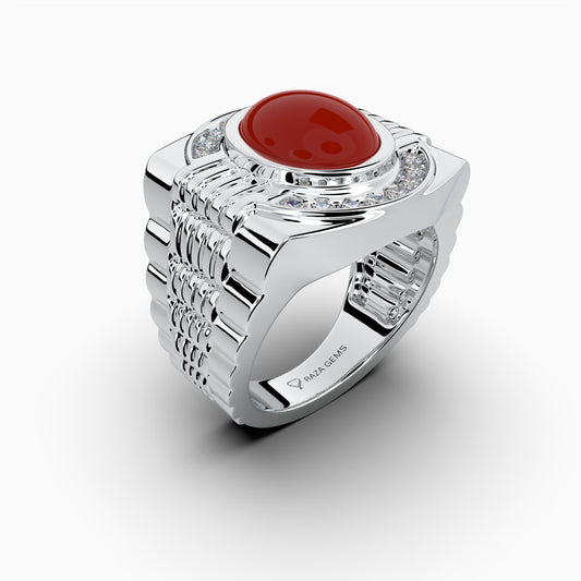 Original Aqeeq Stone Ring for Men & Women - Autumn