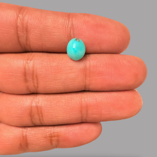 Original Feroza Pathar 1.85 Carats 9 x 7.6 x 4.6 mm in Oval