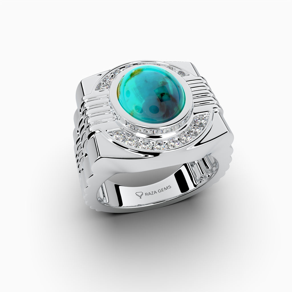 Original Feroza Stone Ring for Men & Women - Brooklyn
