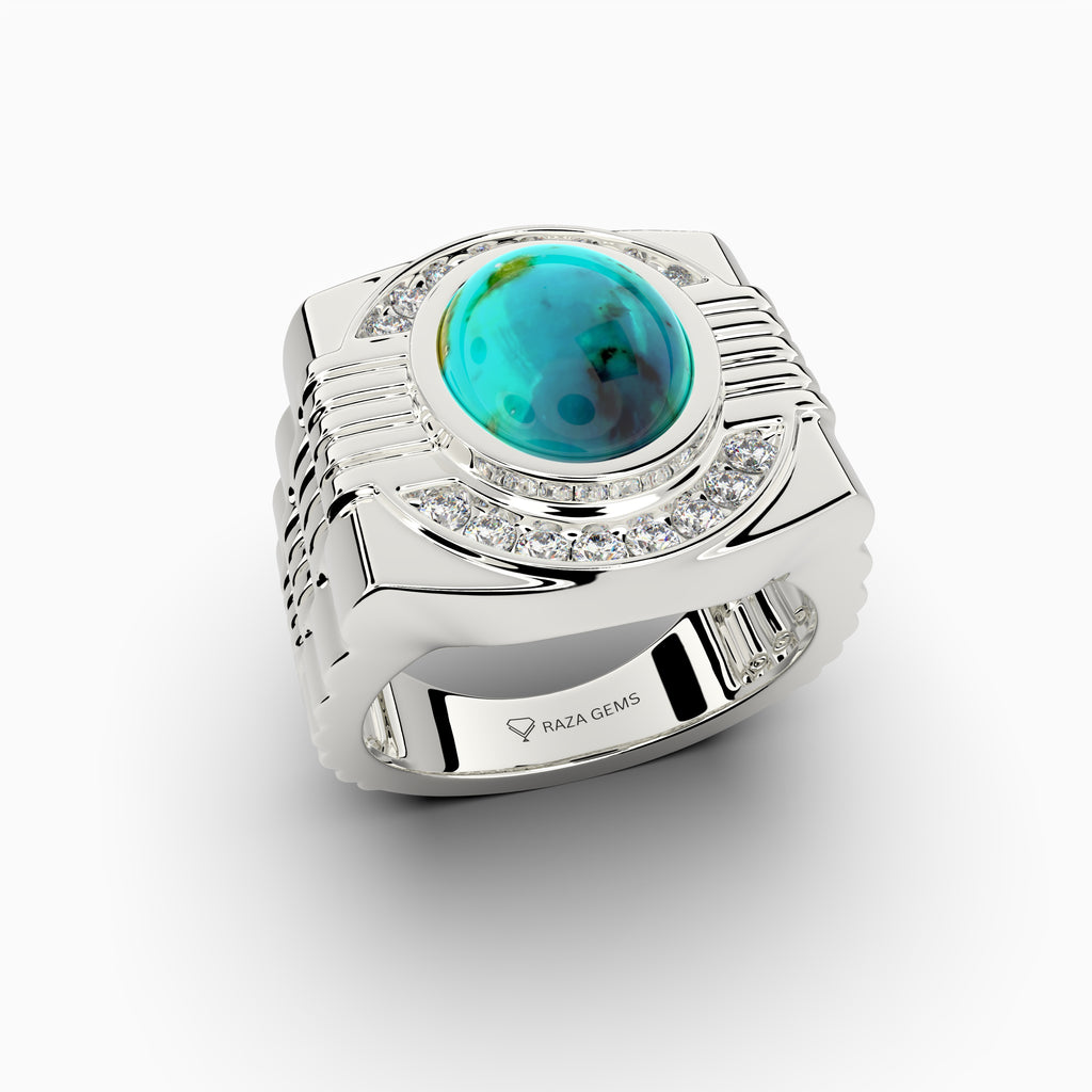 Original Feroza Stone Ring for Men & Women - Brooklyn