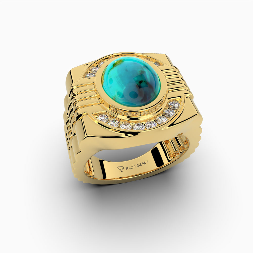 Original Feroza Stone Ring for Men & Women - Brooklyn