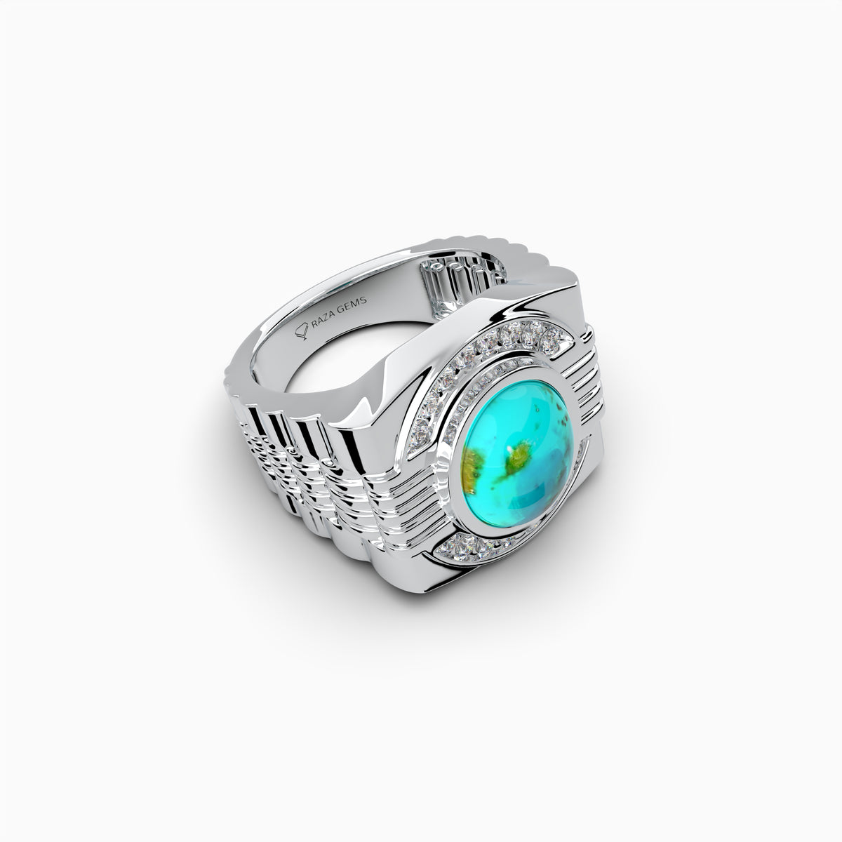 Original Feroza Stone Ring for Men & Women - Brooklyn