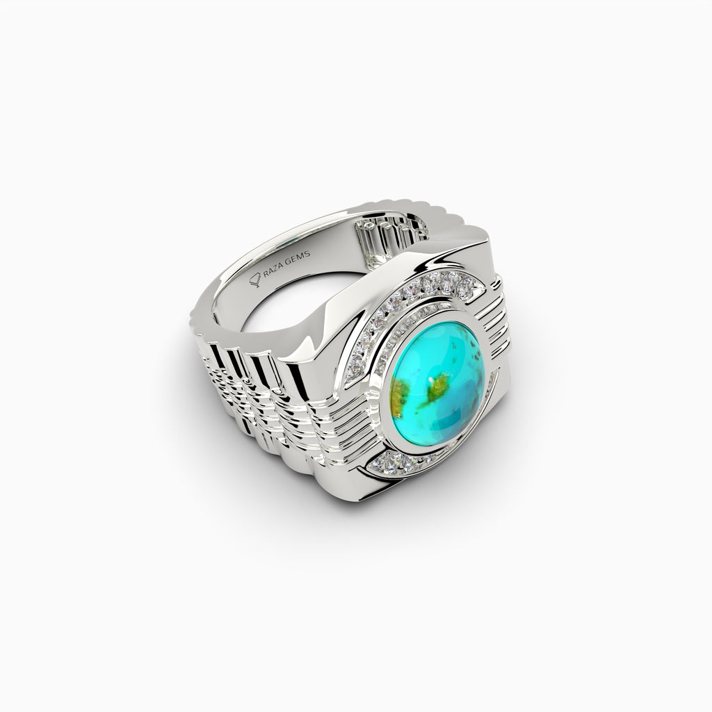 Original Feroza Stone Ring for Men & Women - Brooklyn