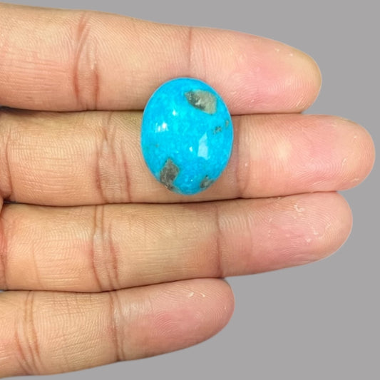 Original Firoza 20.53 Carats 23 x 18.2 x 7.6 mm in Oval