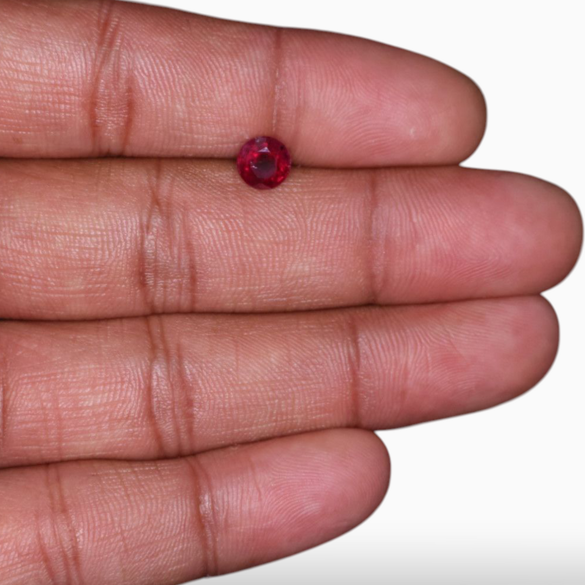 Original Rubies In  Round Shape 1.64 Carats 6.6mm Size