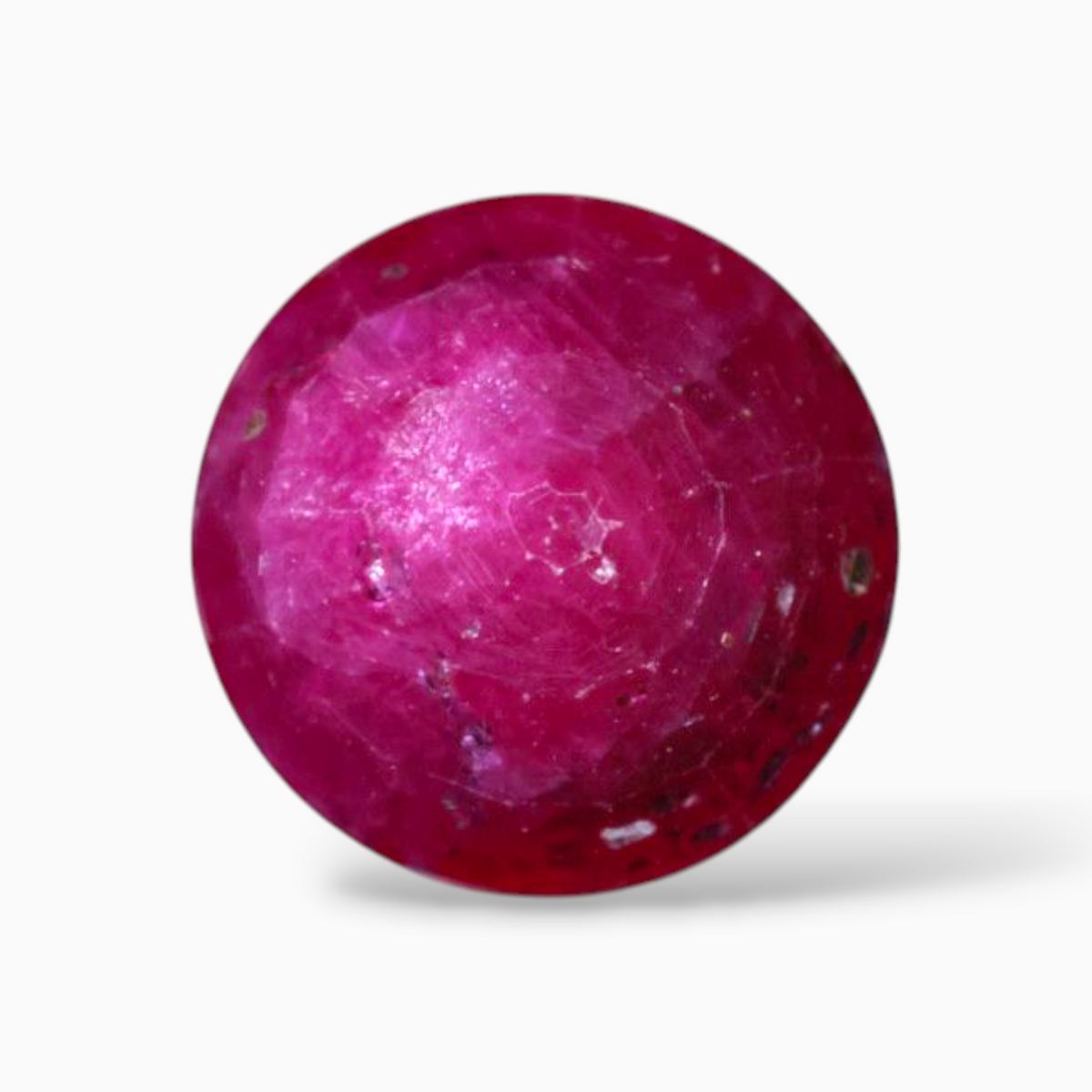Original Ruby In  Round Shape 2.04 Carats 7.3mm Size