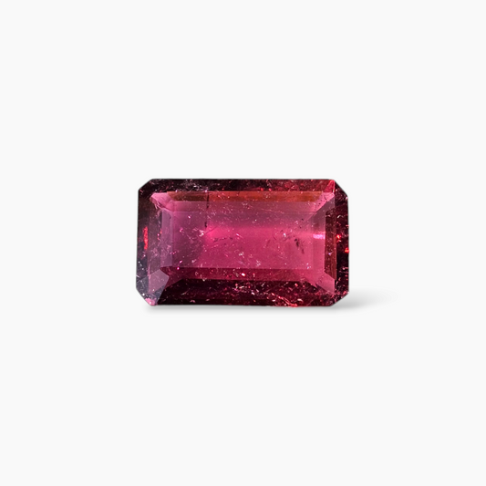 Original Ruby Stone in Loose Emerald Cut with 14.05 Carats Weight