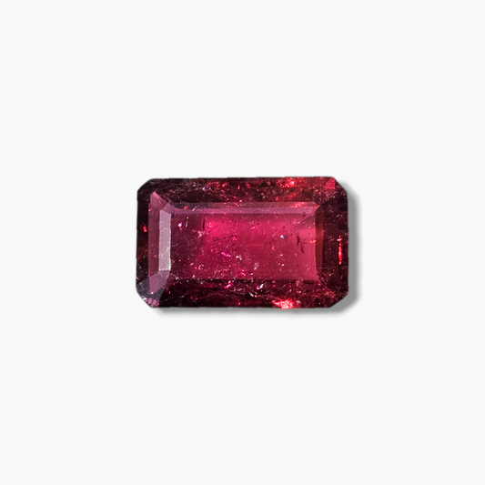 Original Ruby Stone in Loose Emerald Cut with 14.05 Carats Weight