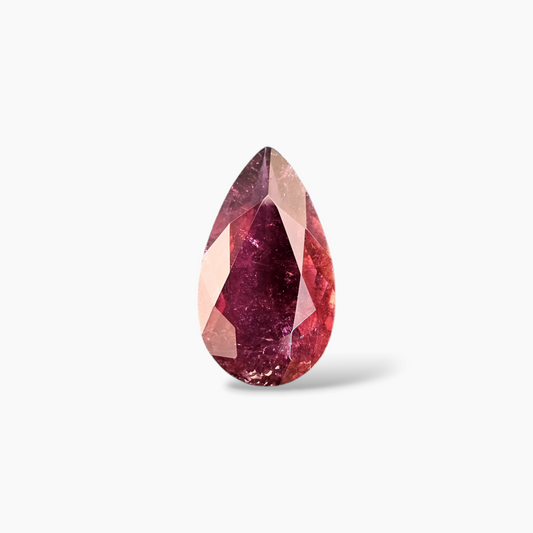 Original Ruby Stone in Pear Shape 10.40 Carats with 12.3 by 21.5 mm Size