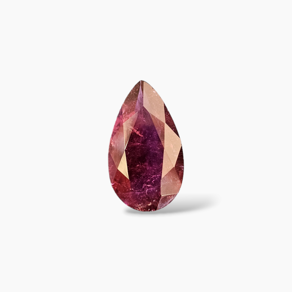 Original Ruby Stone in Pear Shape 10.40 Carats with 12.3 by 21.5 mm Size