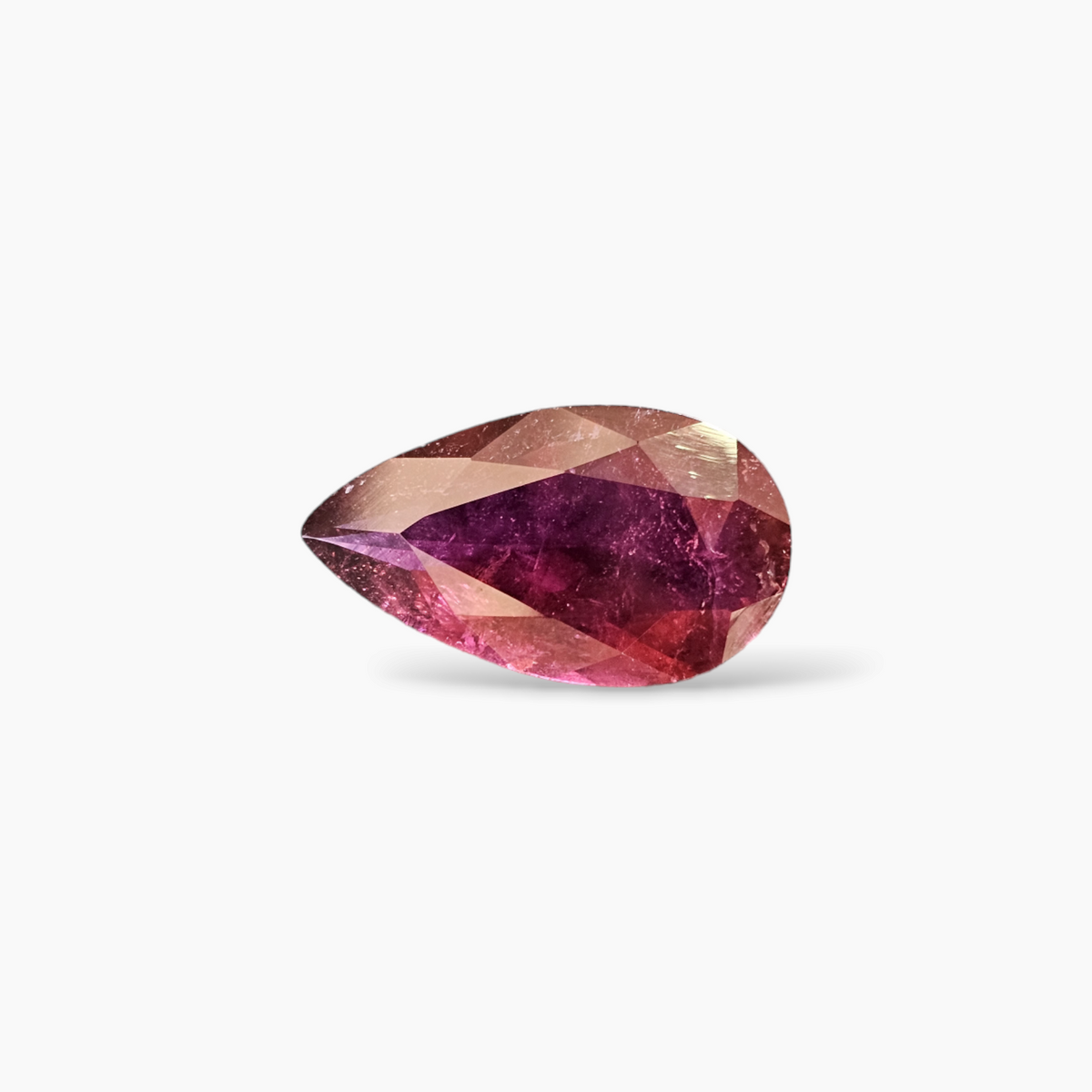 Original Ruby Stone in Pear Shape 10.40 Carats with 12.3 by 21.5 mm Size