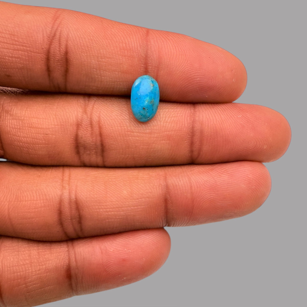 Original irani Feroza Stone 1.72 Carats 11 x 6.8 x 3.2 mm in Oval