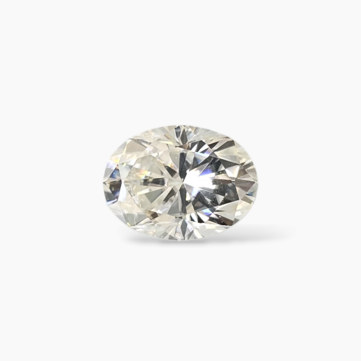 Oval Cut Moissanite Diamond in 0.85 Carats 5 by 7 Size for Sale