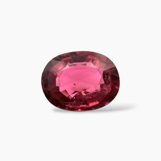 Oval Cut Natural Rubellite Tourmaline in 2.82 Carats with 10 by 8 mm Size