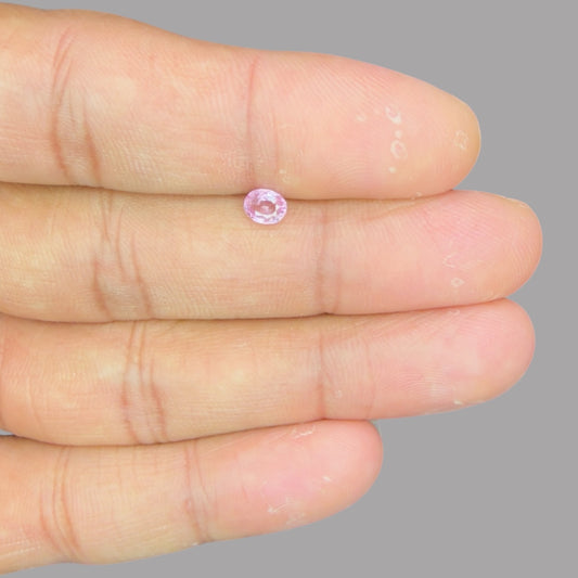 Oval Shape in Natural Pink Sapphire Gemstone 0.46 Carats & 5 x 4 mm Size