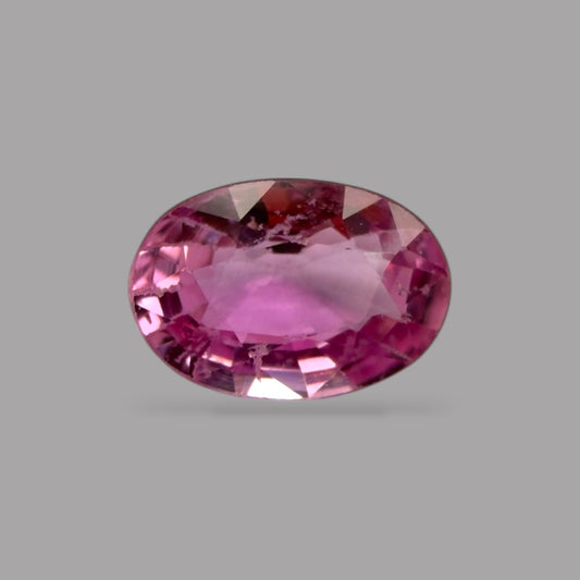 Oval Shape in Natural Pink Sapphire Gemstone 0.58 Carats & 6 x 4.1 mm Size