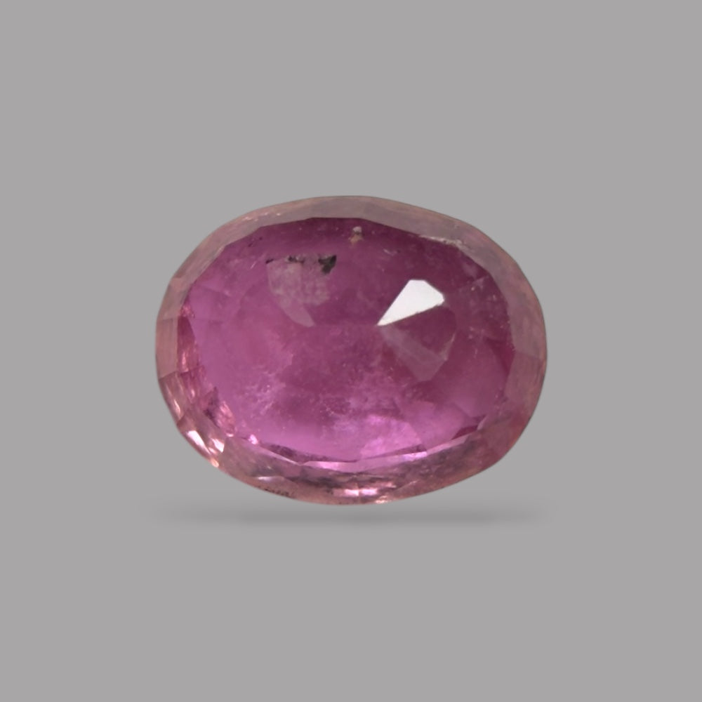 Oval Shape in Natural Pink Sapphire Gemstone 0.70 Carats & 6 x 4.8 mm Size