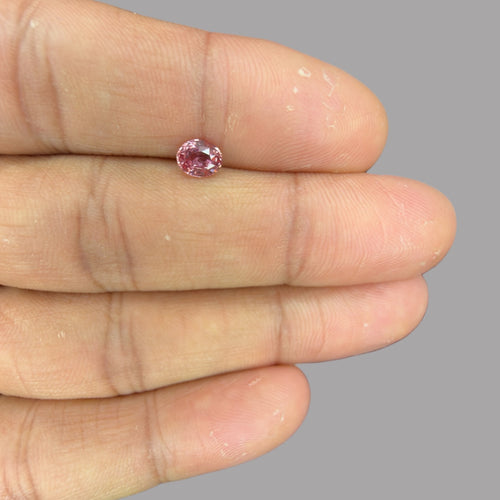 Oval Shape in Natural Pink Sapphire Gemstone 0.73 Carats & 5.9 x 4.7 mm Size