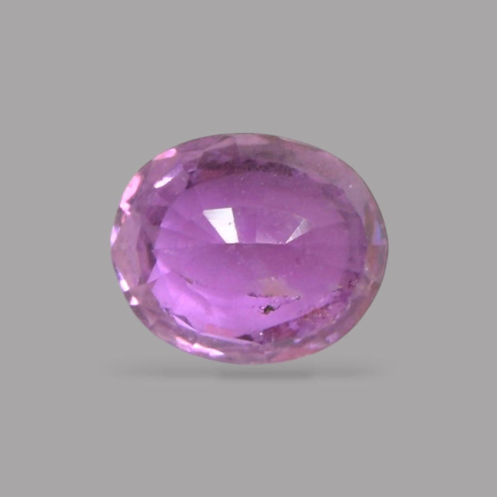 Oval Shape in Natural Pink Sapphire Gemstone 0.79 Carats & 6.1 x 5 mm Size