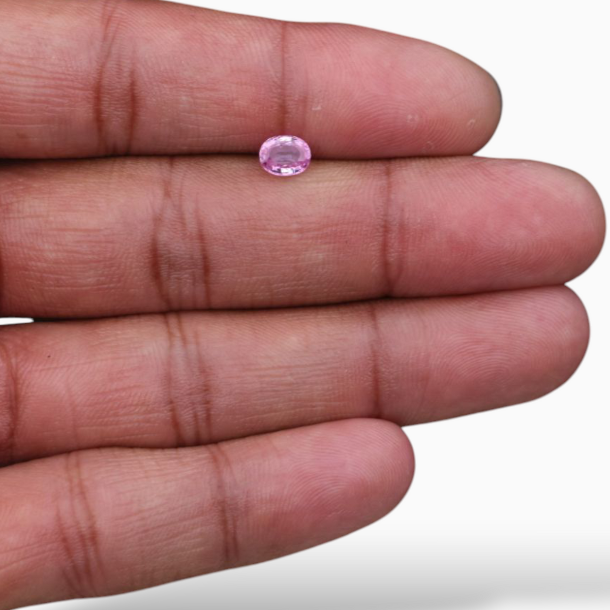 Oval Shape in Natural Pink Sapphire Gemstone 0.85 Carats & 6.2x4.9mm Size