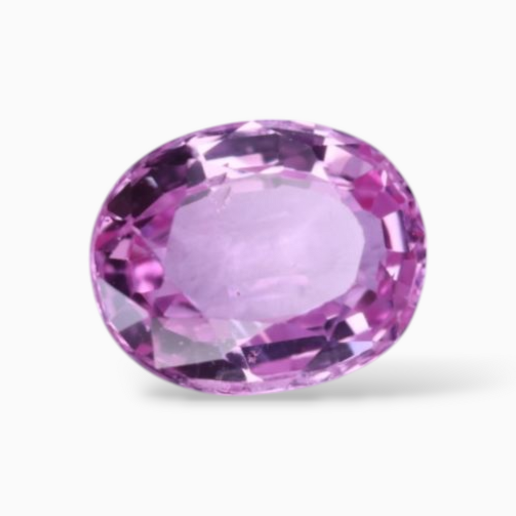 Oval Shape in Natural Pink Sapphire Gemstone 0.85 Carats & 6.2x4.9mm Size