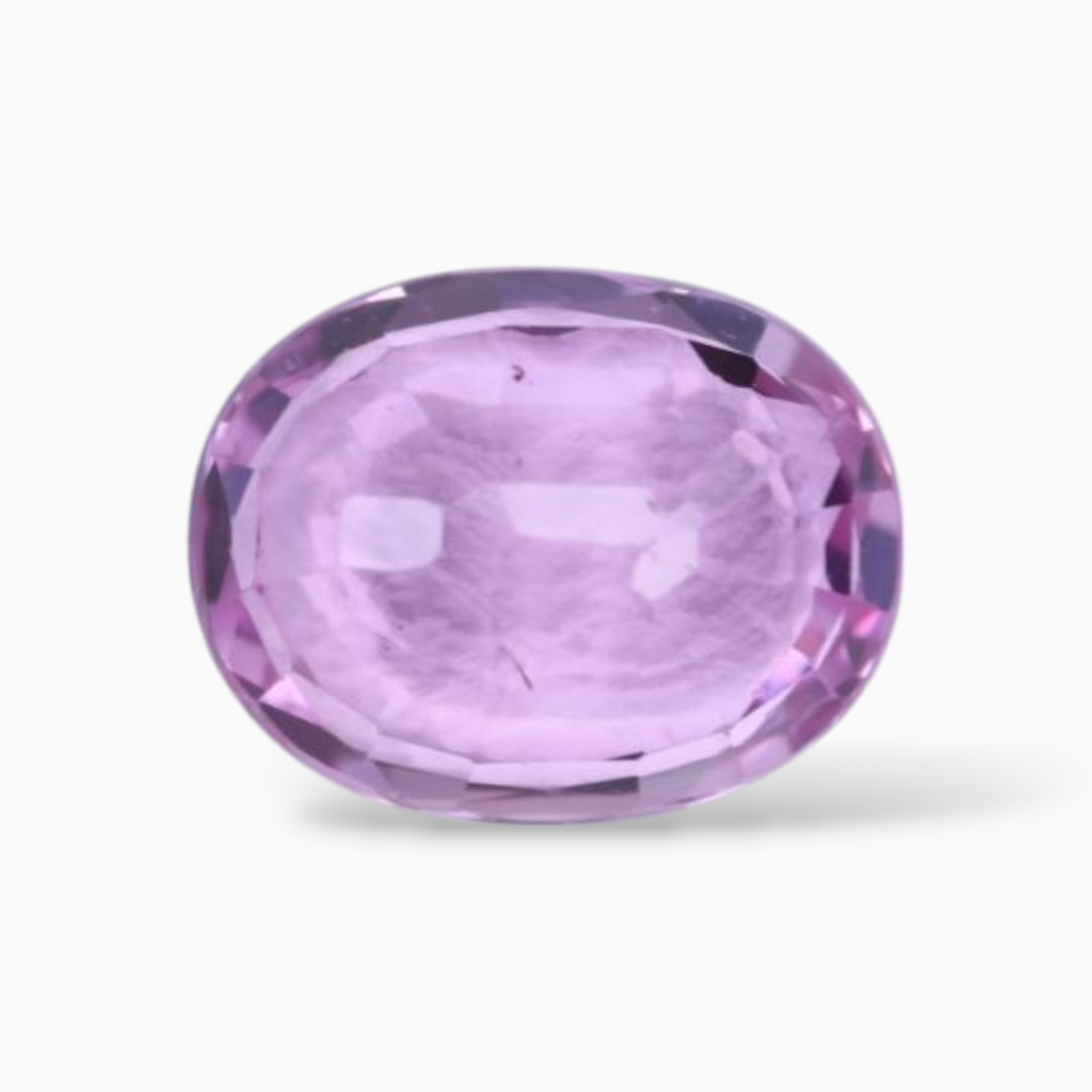 Oval Shape in Natural Pink Sapphire Gemstone 0.85 Carats & 6.2x4.9mm Size