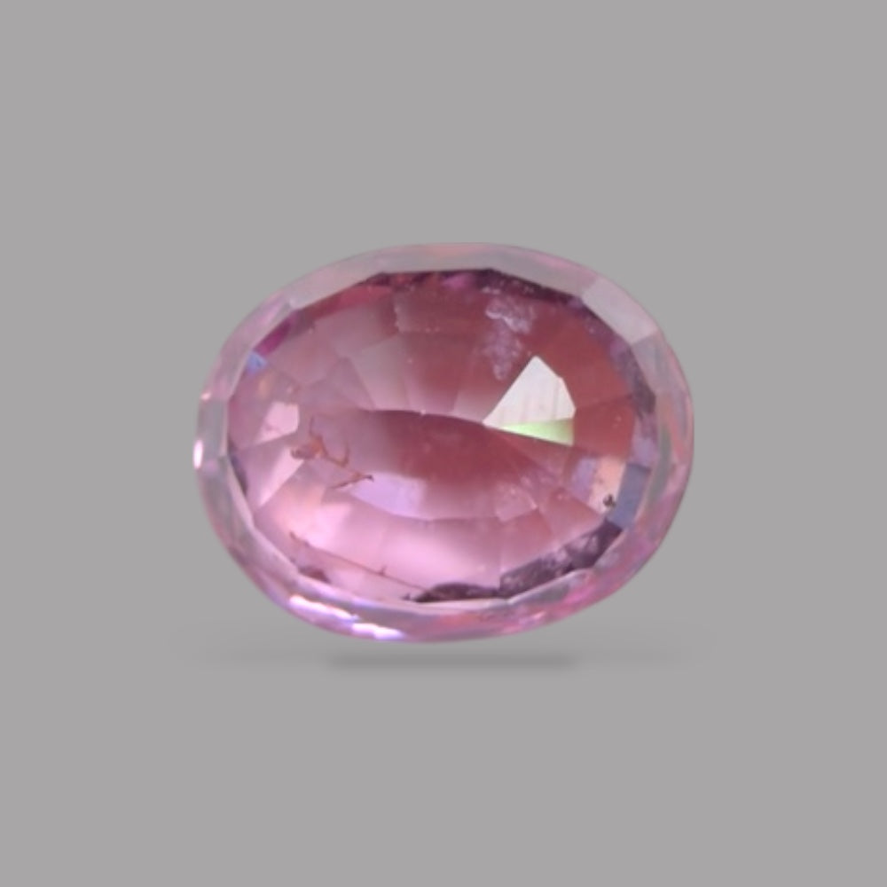 Oval Shape in Natural Pink Sapphire Gemstone 0.89 Carats & 6.3 x 4.9 mm Size