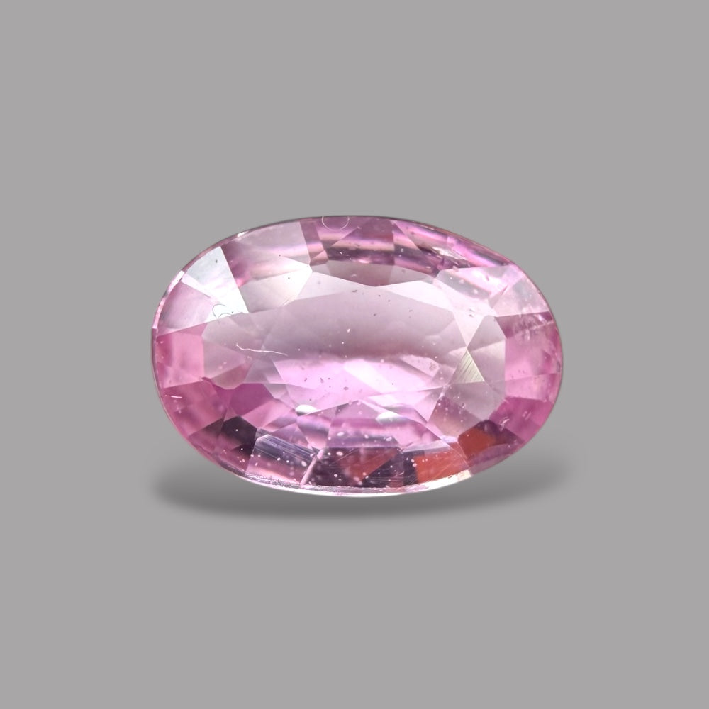Oval Shape in Pink Sapphire Gemstone 0.50 Carats & 6.3 x 4.3 mm Size